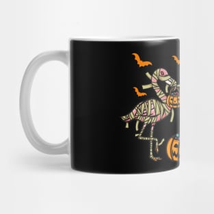 Flamingoween Halloween Flamingo I Mummy Demon Witch graphic Mug